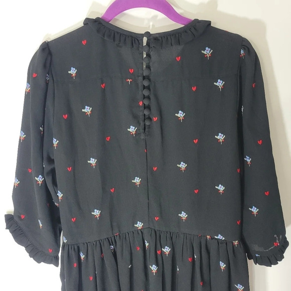 TopShop Floral Embroidered Dress - Picture 4 of 6